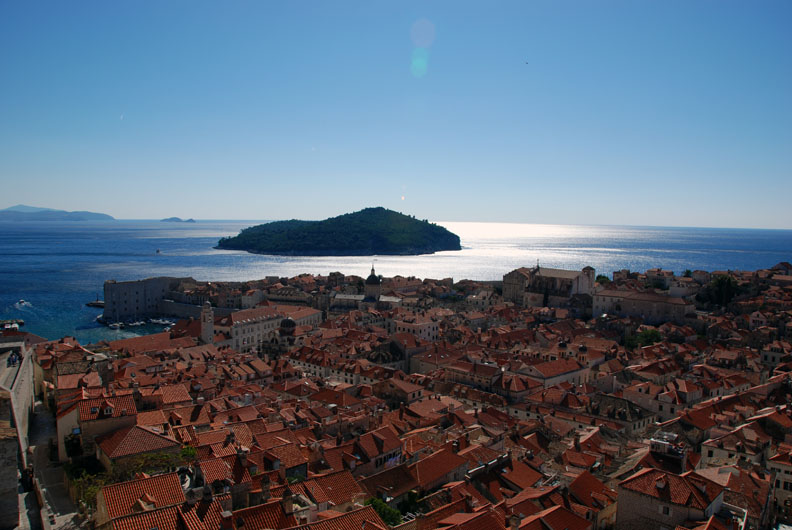 high view of Dubrovnik