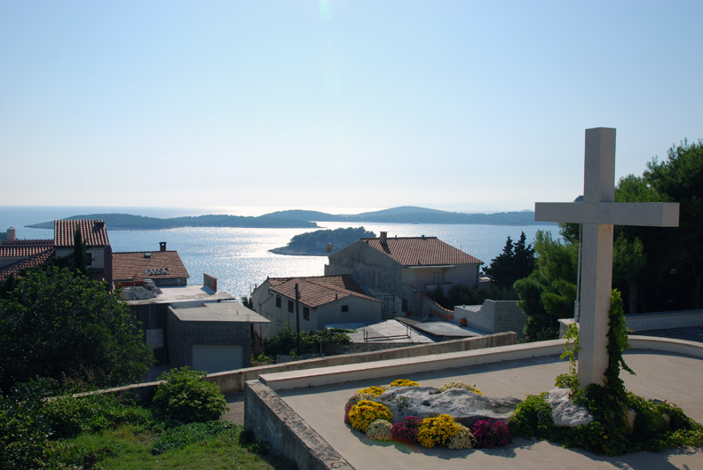 view from the cemetery