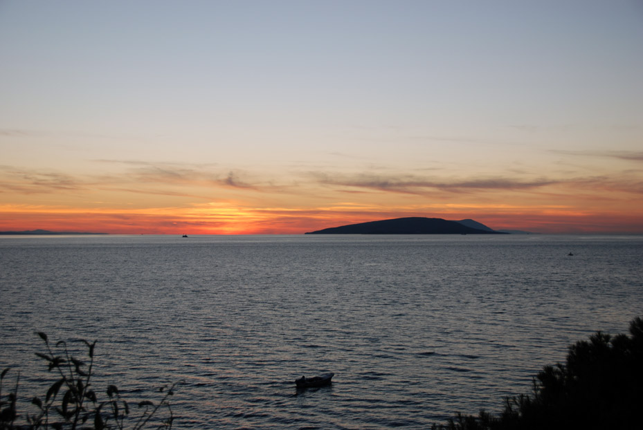 sunset north of Split