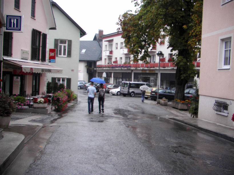 bovec in the rain